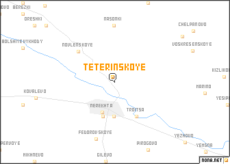 map of Teterinskoye