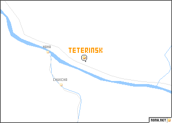 map of Teterinsk