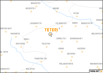 map of Teteri