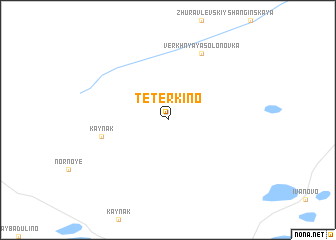 map of Tetërkino