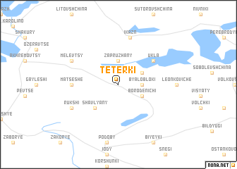 map of Tetërki