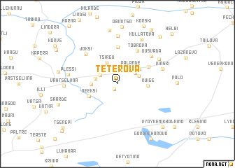 map of Teterova