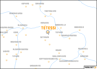 map of Tétessi