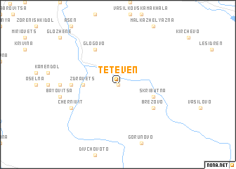 map of Teteven