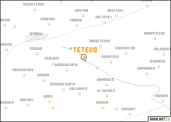 map of Tetevo
