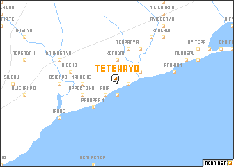 map of Tetewayo