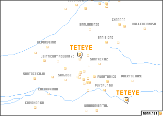 map of Teteye