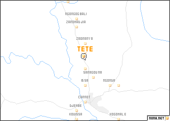 map of Tété