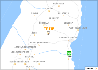 map of Tetir
