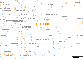 map of Tetitlán