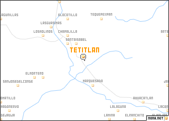 map of Tetitlán