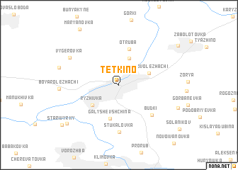 map of Tëtkino
