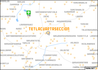 map of Tetla Cuarta Sección