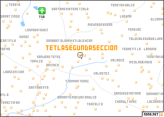 map of Tetla Segunda Sección