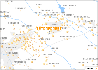 map of Teton Forest