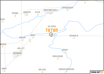 map of Teton