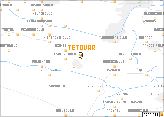 map of Tetővár