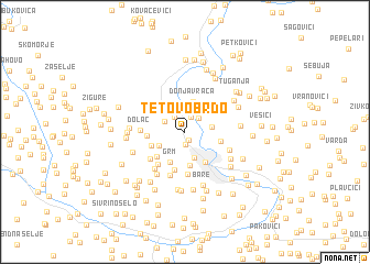 map of Tetovo Brdo