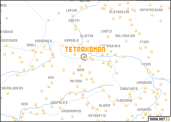 map of Tetrákomon