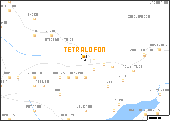 map of Tetrálofon