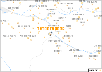 map of Tʼetʼratsqaro