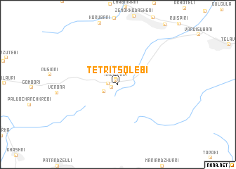 map of Tʼetʼri Tsqlebi