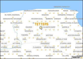 map of Tettens