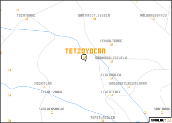 map of Tetzoyocan