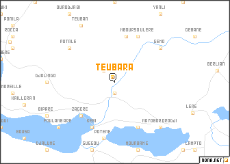 map of Teubara