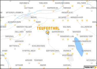 map of Teufenthal