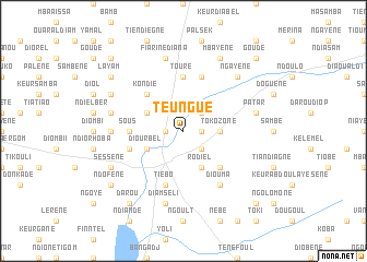 map of Teungué