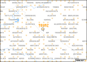 map of Teunz