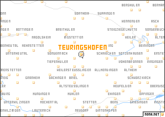 map of Teuringshofen