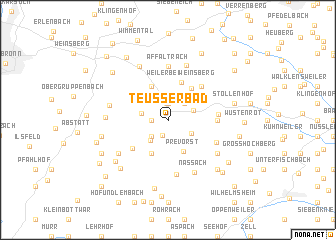 map of Teußerbad