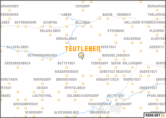 map of Teutleben