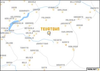 map of Tevatown