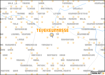 map of Tévè Keur Massé