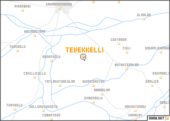 map of Tevekkelli