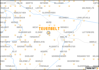 map of ʼt Evenbelt