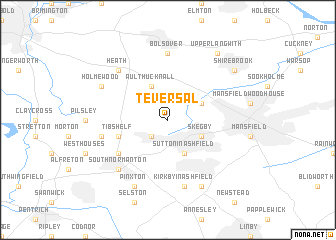 map of Teversal