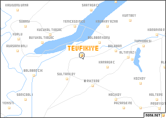 map of Tevfikiye