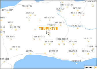 map of Tevfikiye