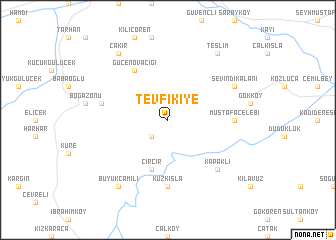 map of Tevfikiye