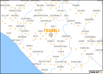 map of Tewabli