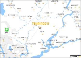 map of Tewainggyi