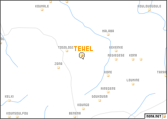 map of Téwel