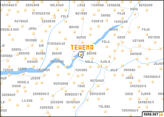 map of Tewema