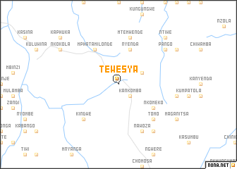 map of Tewesya