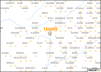 map of Tewure