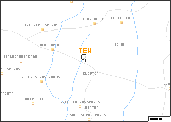 map of Tew
